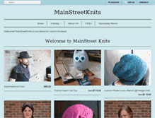 Tablet Screenshot of mainstreetknits.com